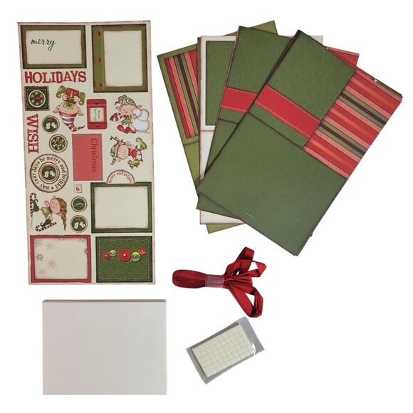 Close to My Heart Originals Card Kit Merry & Bright X8620 Christmas Holiday NEW - Picture 3 of 8